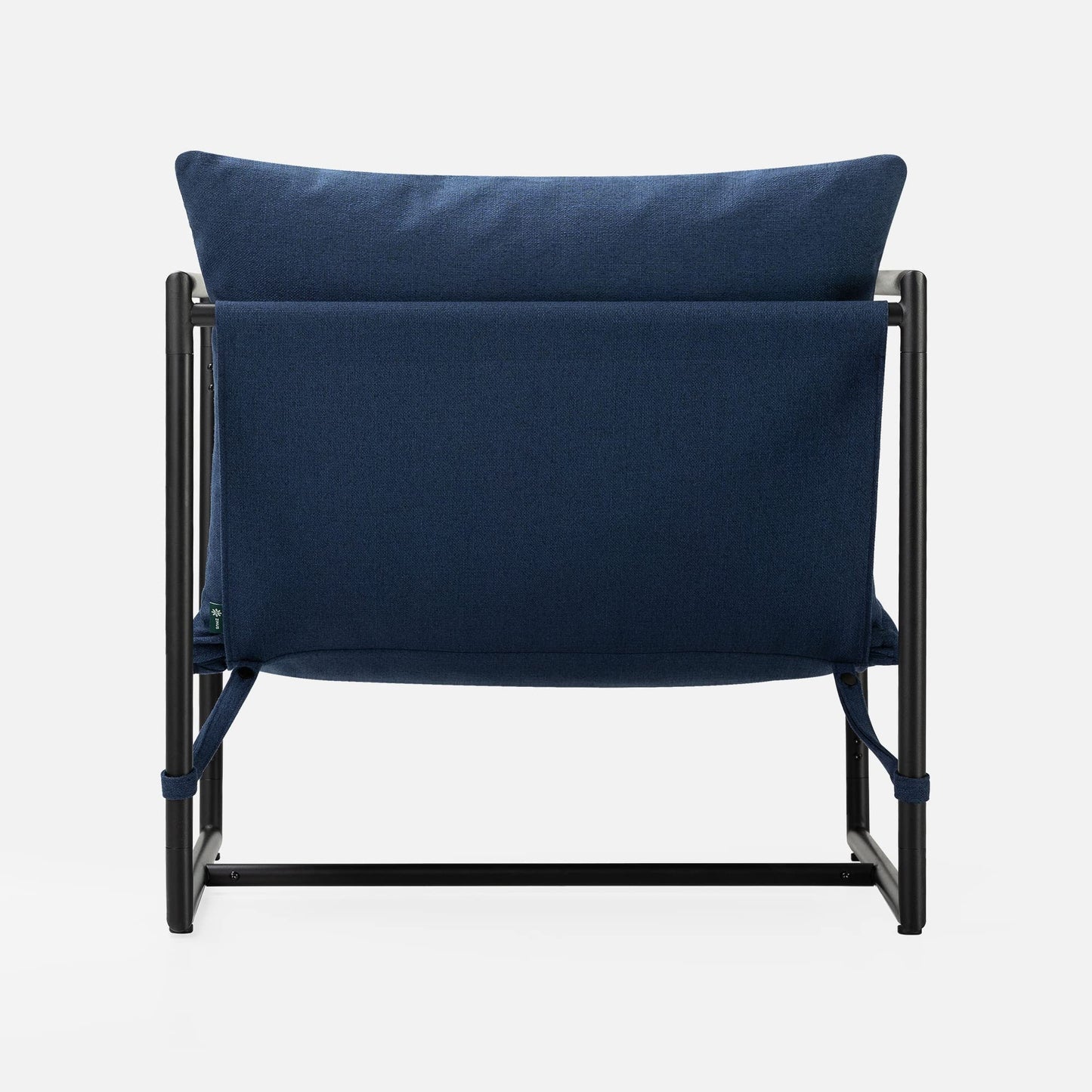 Zinus Aidan Sling Accent Chair – Modern Minimalist Design with Comfort Cushion, Durable Metal Framed Armchair with Foam Cushioning, Stylish Accent, Versatile Use, Navy Solid