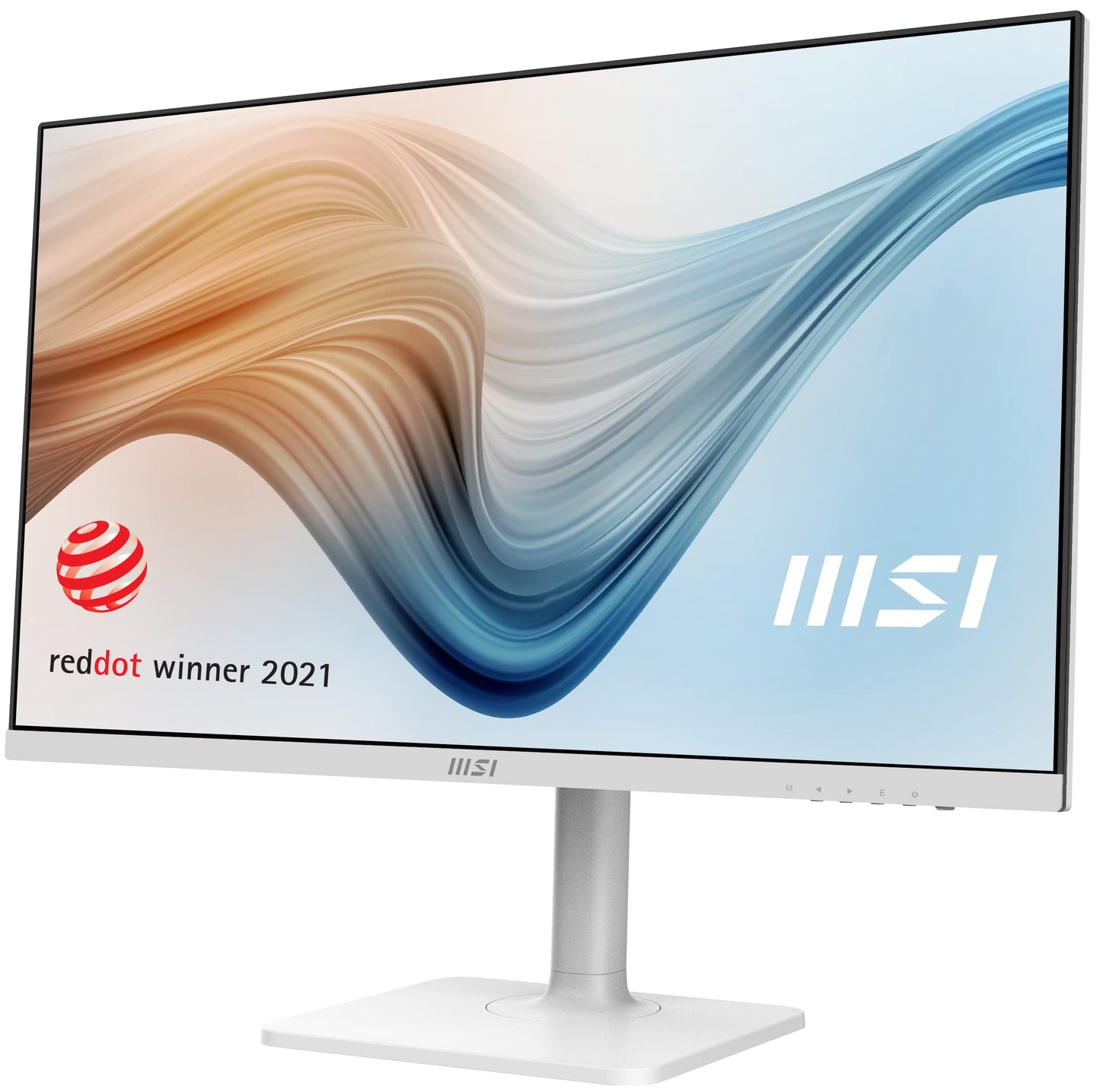 MSI QHD 16:9 Anti-Glare 5ms 2560 x 1440 75Hz Refresh Rate USB/DP/HDMI VESA-Mount Supported 27” Tilt/Swivel/Height Adjustable White IPS Monitor (Modern MD272QPW)