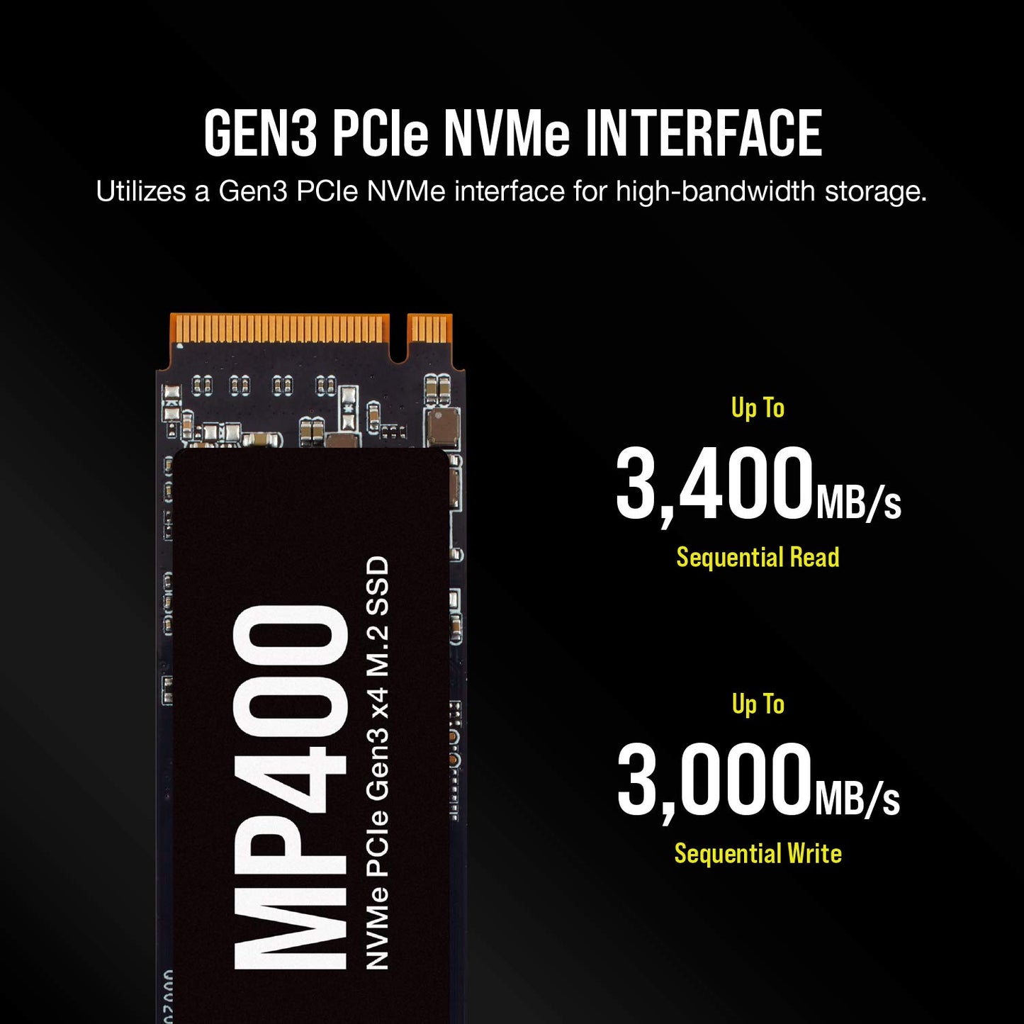 Corsair MP400 4TB NVMe PCIe M.2 SSD