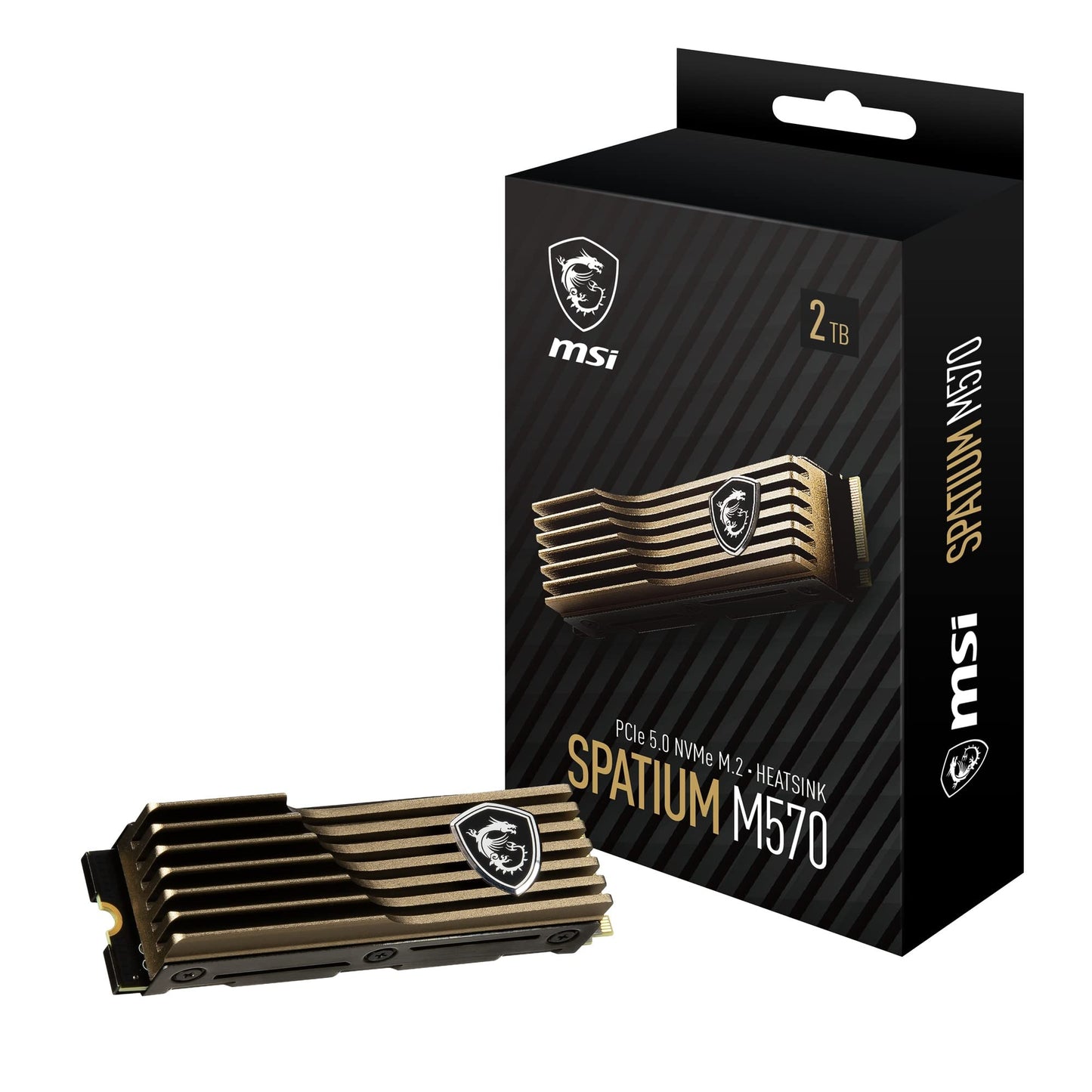 MSI SPATIUM M570 PCIe 5.0 NVMe M.2 2TB HS Internal SSD PCIe Gen5 NVMe (SPATIUM M570 PCIe 5.0 NVMe M.2 2TB HS)