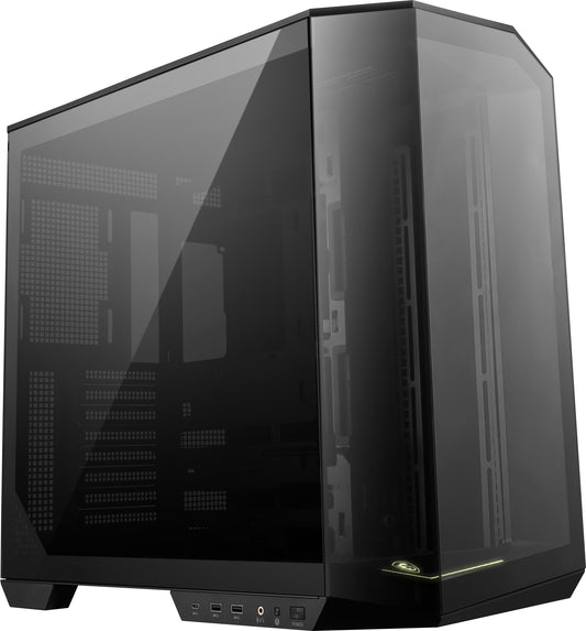 MSI MAG PANO 100L PZ Mid Tower ATX Gaming Case, ABS Plastic, SPCC Steel, Tempered Glass, Support Back-Connect, 270-degree Panoramic Display, GPU Support Stand, Dust Filter Black