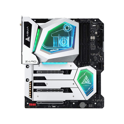 ASRock Z490 Aqua LGA 1200 Intel Z490 SATA 6Gb/s Extended ATX Intel Motherboard