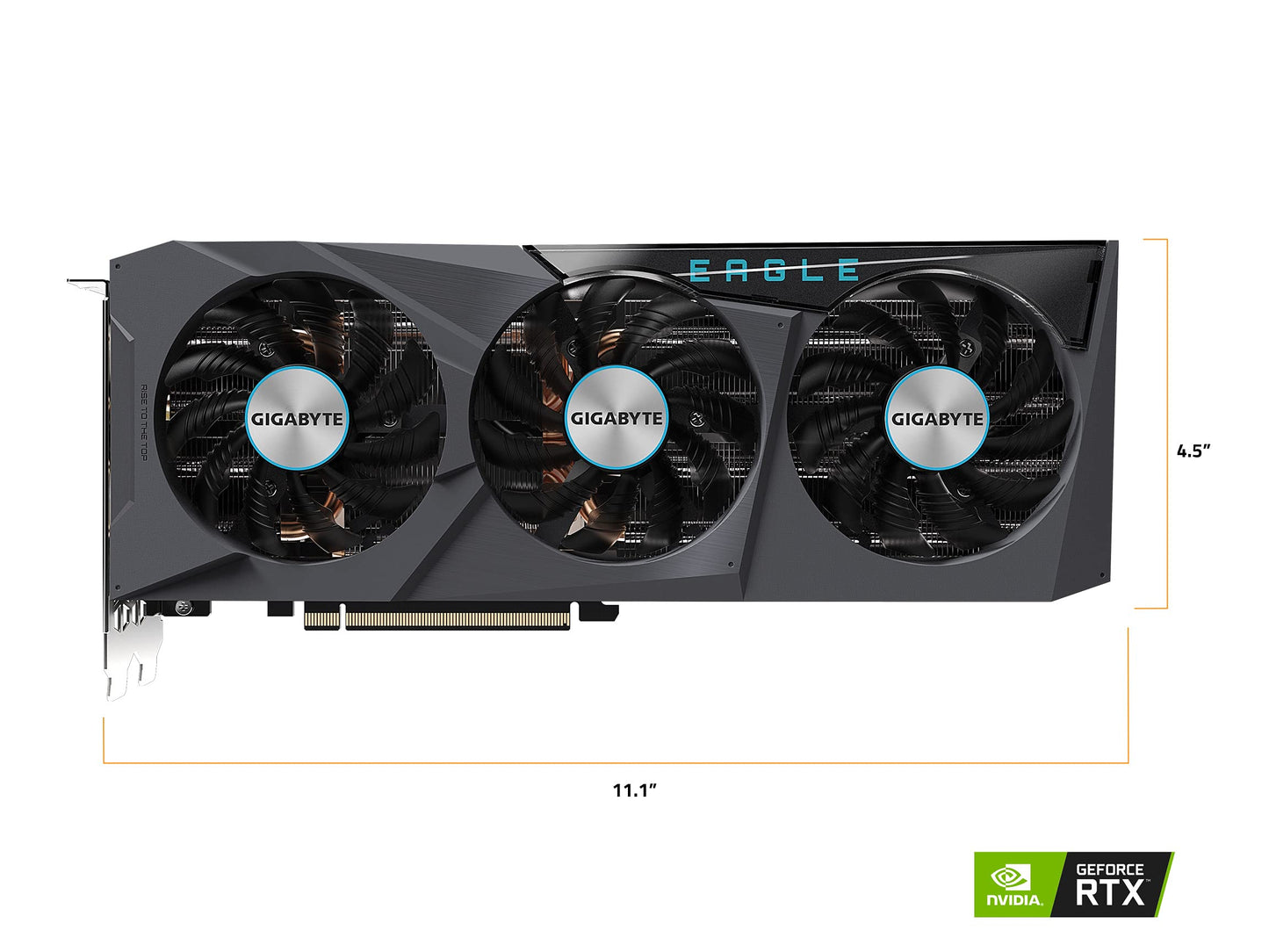 Gigabyte GeForce RTX 3070 Ti Eagle OC 8G Graphics Card, WINDFORCE 3X Cooling System, 8GB 256-bit GDDR6X, GV-N307TEAGLE OC-8GD Video Card