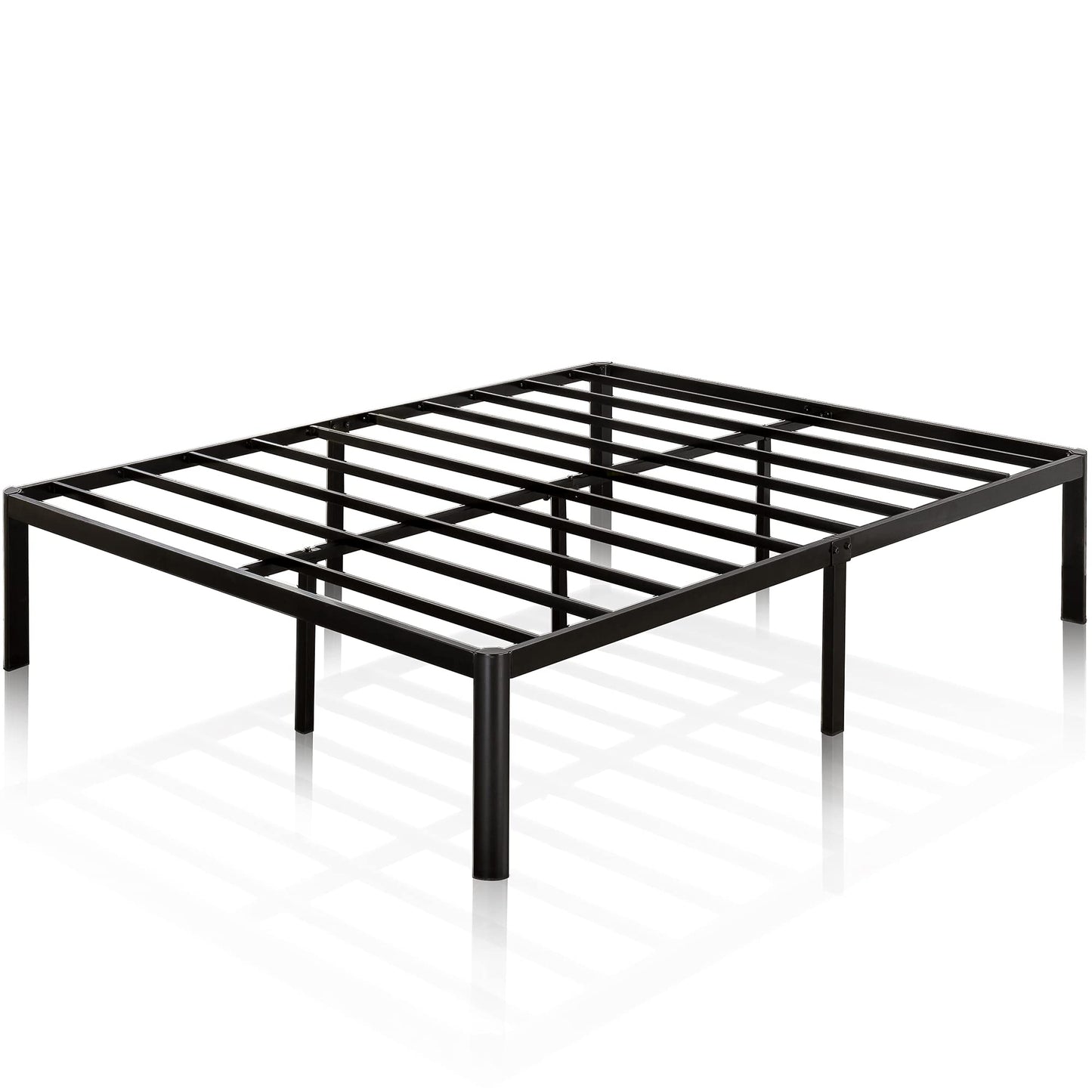 Zinus King Bed Frame – Van 16 inch Bed Frame with Steel Slat Support, Heavy Duty Metal Construction, Easy Assembly, No Box Spring Needed – Platform Bed Frame with Underbed Storage Modern Original Big Box