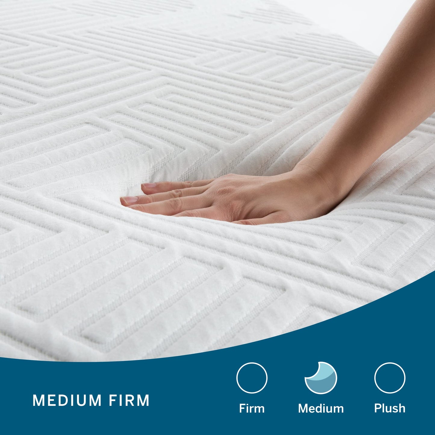 LUCID 10 Inch Twin XL Latex Hybrid Mattress - Cooling Gel Memory Foam - Responsive Latex Layer - Adaptable - Premium Support - Durable Steel Coils White