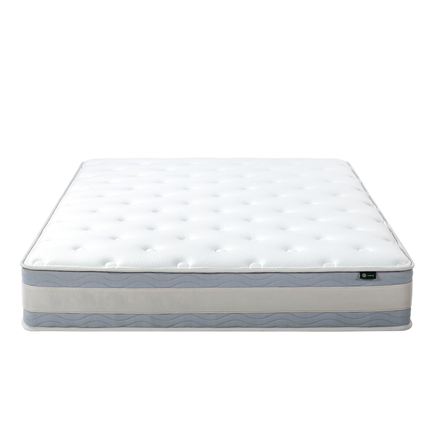 ZINUS 10 Inch Comfort Support Hybrid Mattress [New Version], King, Fiberglass Free, Medium Plush, Motion Isolation, Certified Safe Foams & Fabric, Mattress in A Box White 10" New Small Box