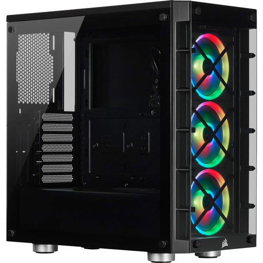 Corsair Icue 465X RGB Mid-Tower ATX Smart Case, Black - CC-9011188-WW