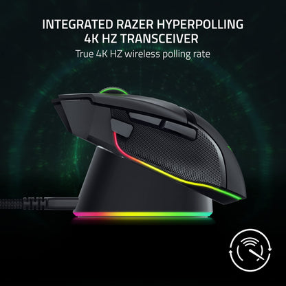 Razer Basilisk V3 Pro Wireless Gaming Mouse + Mouse Dock Pro Wireless Charging Puck Gaming Mouse + Dock Pro