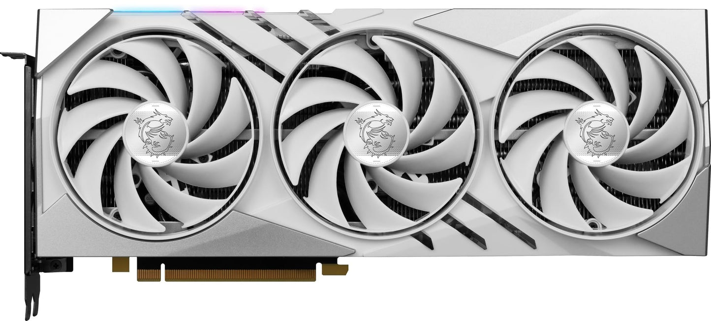 MSI Gaming RTX 4070 Ti Gaming X Slim White 12G Graphics Card (NVIDIA RTX 4070 Ti, 192-Bit, Extreme Clock: 2745 MHz, 12GB GDRR6X 21 Gbps, HDMI/DP, Ada Lovelace Architecture)