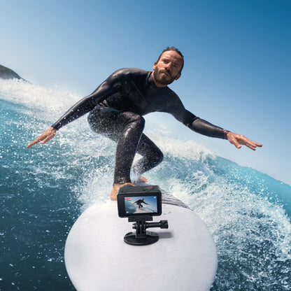 DJI Osmo Action 4 Surfing Combo - Waterproof Action Camera with Surfing Tether That Provides Camera Safety, has a 1/1.3-Inch Sensor, Stunning Low-Light Imaging, 4K/120fps, Wet Touch Screen Operation Standard Combo