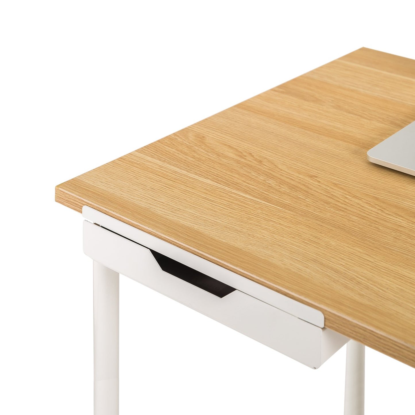 Zinus L-Shaped Corner Desk in Cream