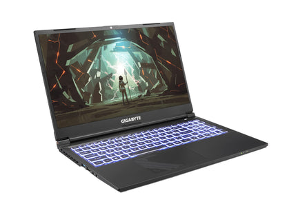 GIGABYTE G5 KF: 15.6" FHD 1920x1080 144Hz, NVIDIA GeForce RTX 4060 Laptop GPU, Intel Core i5-12500H, 8GB DDR4 RAM, 512G SSD, Win11 Home (G5 KF-E3US333SH) Black