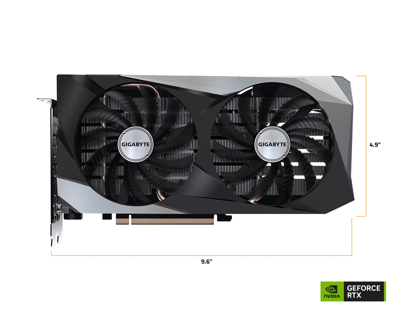 Gigabyte GeForce RTX 3050 WINDFORCE OC 8G Graphics Card, 2X WINDFORCE Fans, 8GB GDDR6 128-bit GDDR6, GV-N3050WF2OC-8GD Video Card