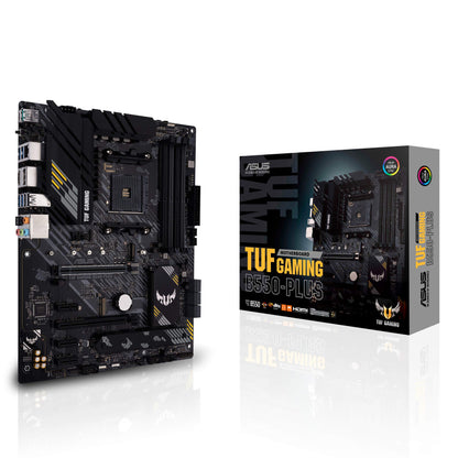 ASUS TUF GAMING B550-PLUS AMD AM4 (3rd Gen Ryzen™) ATX gaming motherboard (PCIe 4.0, 2.5Gb LAN, HDMI 2.1, BIOS FlashBack, USB 3.2 Gen 2, Addressable Gen 2 RGB header and AURA Sync)