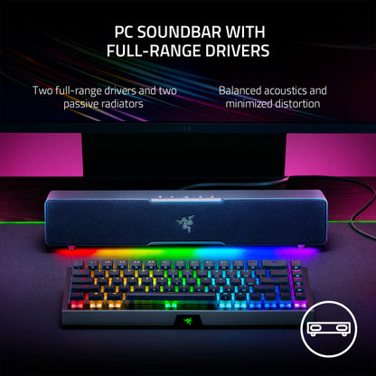 Razer Leviathan V2 X PC Soundbar with Chroma RGB + Razer Goliathus Extended Chroma Gaming Mousepad