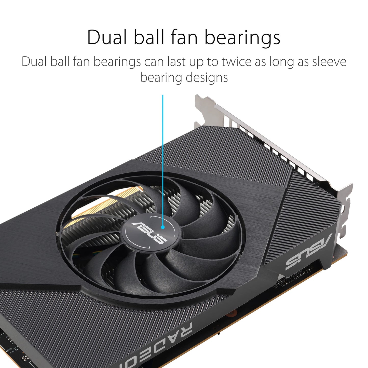 ASUS Phoenix AMD Radeon RX 6400 4GB GDDR6 Gaming Graphics Card (AMD RDNA 2, PCIe 4.0, 4GB GDDR6 Memory, HDMI 2.1, DisplayPort 1.4a, Axial-tech Fan Design, Dual Ball Fan Bearings)