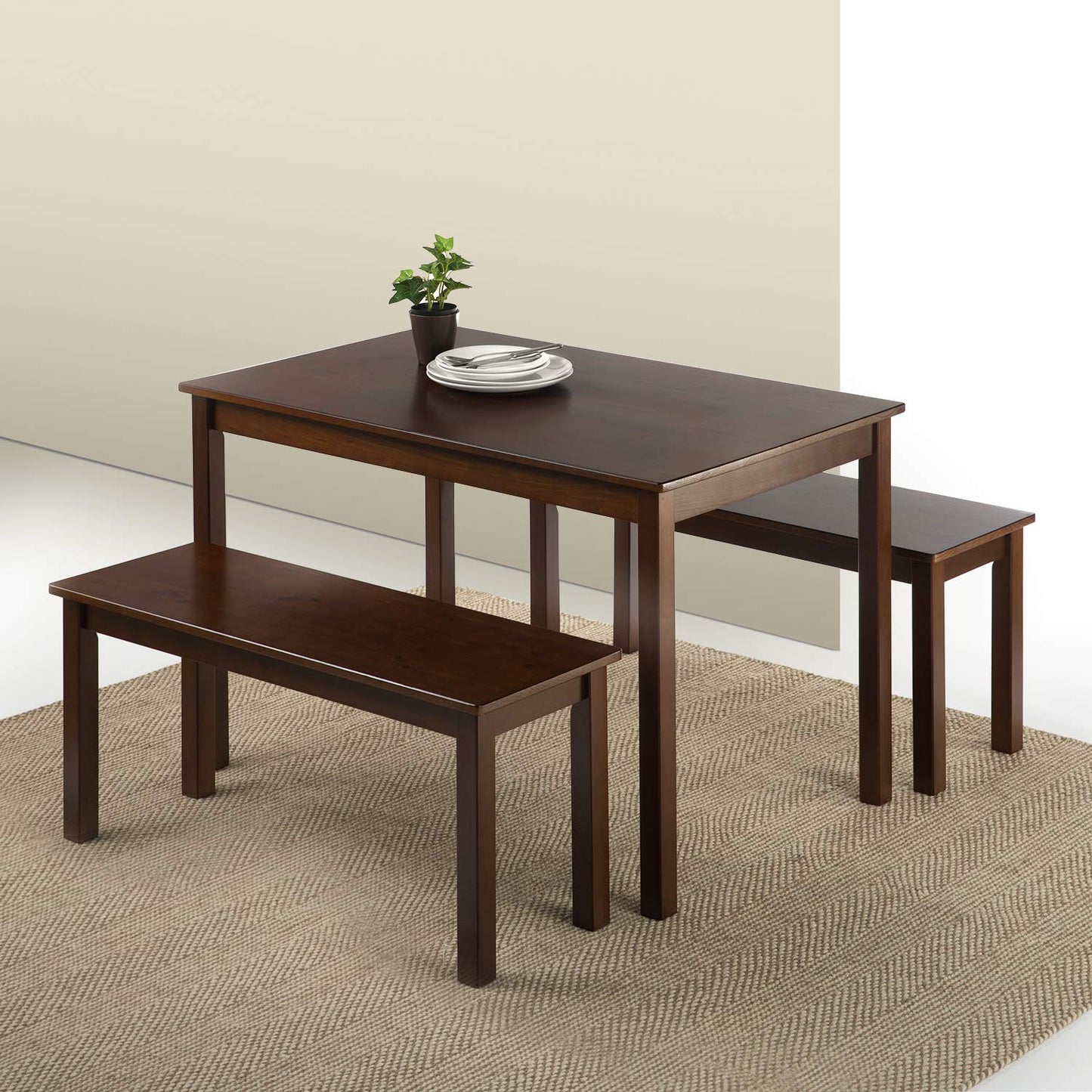 Zinus OLB-DTB-A29 Espresso Wood Bench, Brown Bench Only