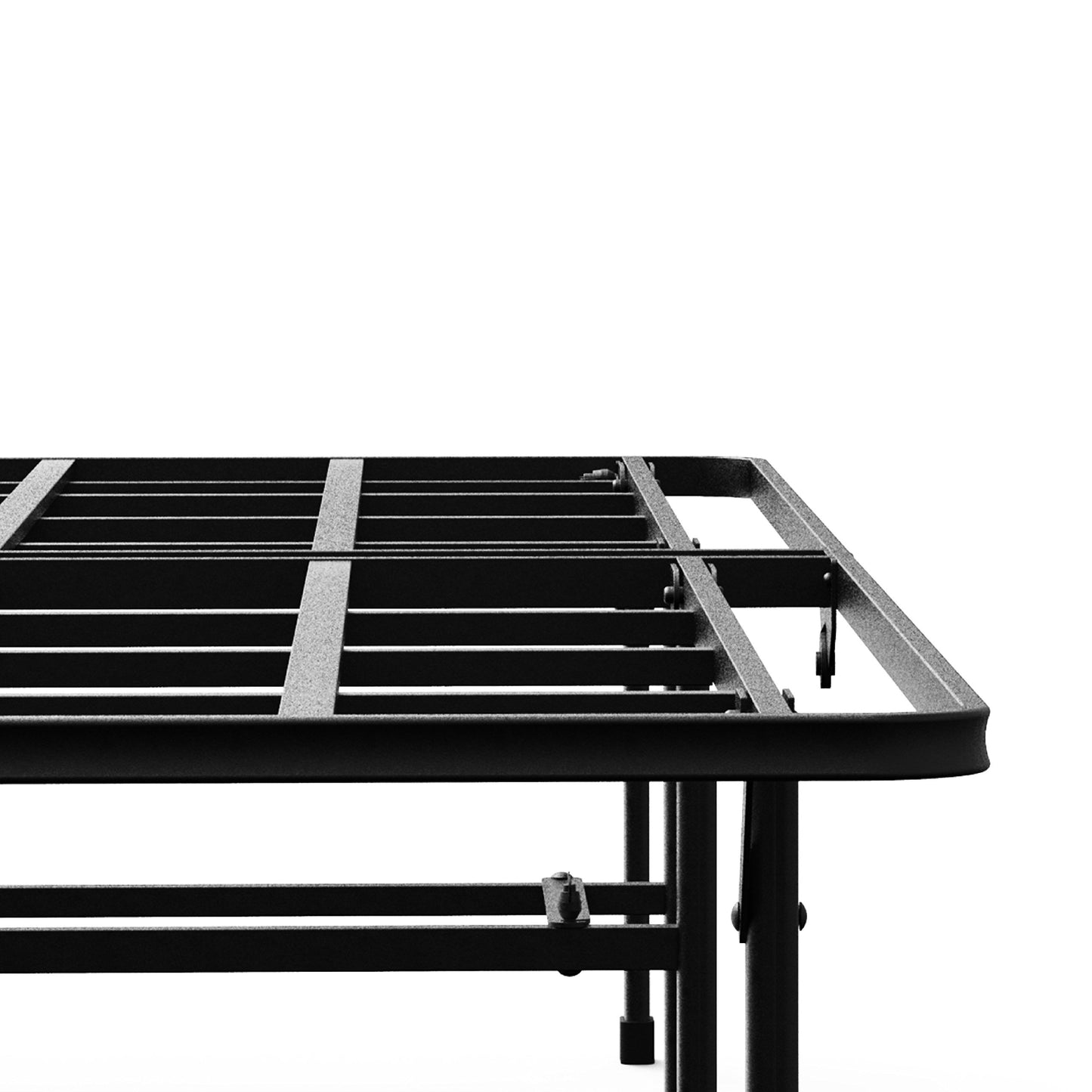 Zinus Twin Bed Frame - 14 in SmartBase Elite Metal Bed Frame with Steel Slat Support, Box Spring Replacement, Tool-Free Assembly - Super Heavy Duty Platform Bed Frame with Underbed Storage Space, Twin Size Foundation