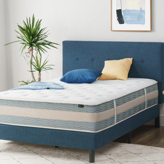 ZINUS 12 Inch Cooling Comfort Support Hybrid Mattress [New Version], Full, Fiberglass Free, Medium Plush, Cooling Motion Isolation, Certified Safe Foams & Fabric, Mattress in A Box White 12" New Small Box