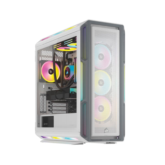 Corsair Vengeance i8200 iCUE Link Edition Gaming PC - Liquid Cooled Intel Core i9 14900KF CPU - NVIDIA GeForce RTX 4090 GPU - 64GB Dominator Titanium RGB DDR5 Memory - 4TB (2x2TB) M.2 SSD - White