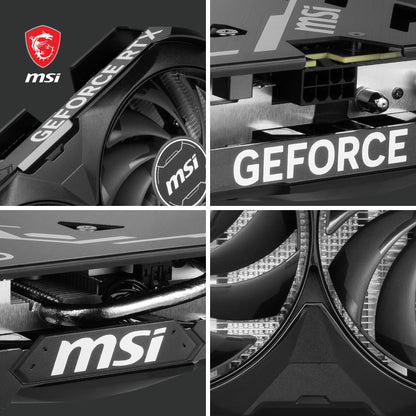 MSI GeForce RTX 4060 Ti Ventus 2X Black 16G OC Graphics Card - RTX 4060 Ti GPU, 16GB GDDR6 (18Gbps/128-bit), PCIe 4.0-2 x TORX Fan 4.0 - HDMI 2.1a, DisplayPort 1.4a