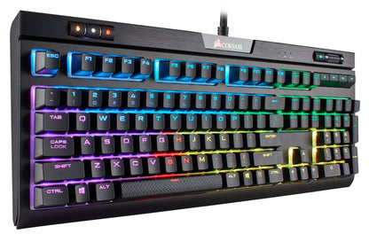 Corsair Strafe RGB MK.2 Mechanical Gaming Keyboard - USB Passthrough - Linear and Quiet - Cherry MX Red Switch - RGB LED Backlit