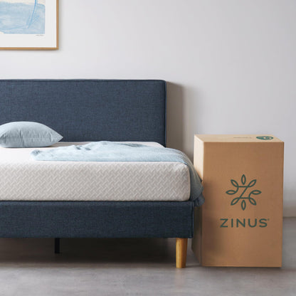 Zinus 8” Green Tea Cool Feel Memory Foam Mattress, Bed-in-a-Box with Compact WONDERBOX(TM) Packaging, CertiPUR-US(R) Certified, Queen 8 Inch