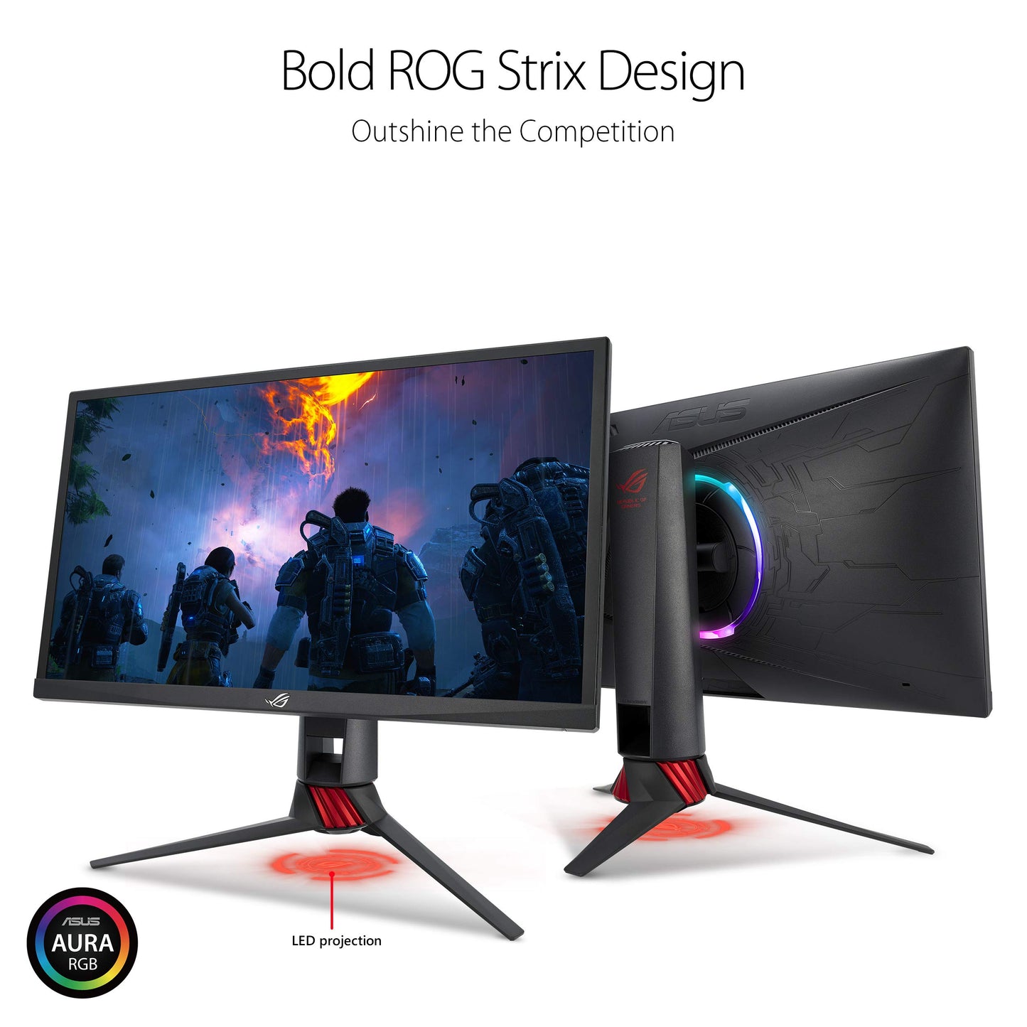 ASUS ROG Strix XG248Q 23.8” Full HD 1080p 240Hz 1ms Eye Care G-SYNC Compatible FreeSync Esports Gaming Monitor with DP Dual HDMI 23.8” FHD 1ms 240Hz G-SYNC Height Adjustable