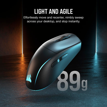 Corsair M75 Wireless RGB Lightweight FPS Gaming Mouse – 26,000 DPI – Swappable Side Buttons – iCUE Compatible – PC – Black Wireless Mouse