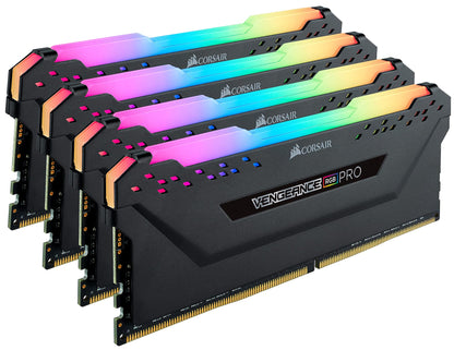 Corsair Vengeance RGB Pro 64GB (4x16GB) DDR4 3200 (PC4-25600) C16 Desktop Memory – Black