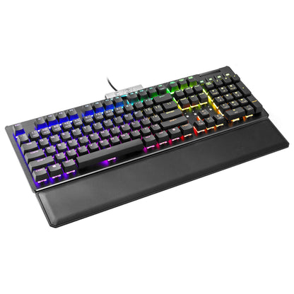 EVGA Z15 RGB USB Gaming Keyboard, RGB Backlit LED, Hotswappable Mechanical Kaihl Speed Bronze Switches (Clicky), 822-W1-15US-KR Clicky