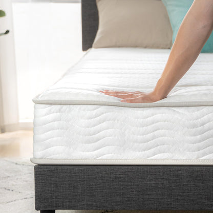 Zinus Queen Mattress - 8 Inch Foam and Spring Hybrid Mattress, Affordable Mattress, CertiPUR-US Certified Foam with Pressure Relief, Mattress in a Box, 10-Year Warranty, Queen Size New Small Box