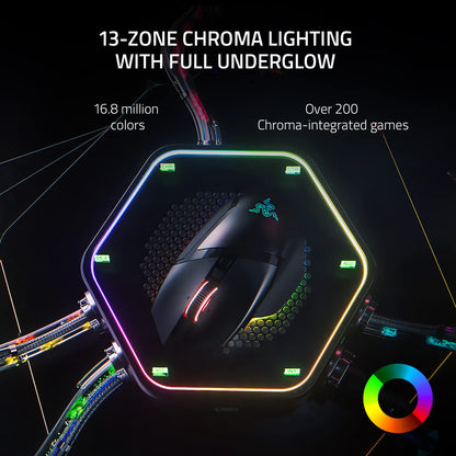 Razer Basilisk V3 Pro Customizable Wireless Gaming Mouse + Wireless Charging Puck Bundle