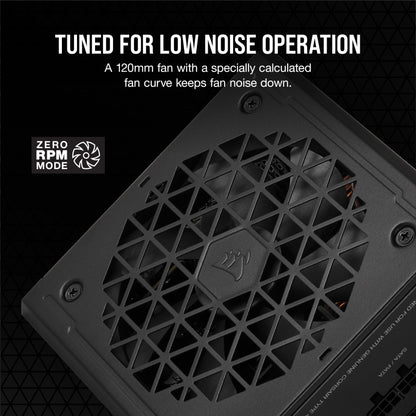 CORSAIR RM650 80 Plus Gold Fully Modular Low-Noise ATX 650 Watt Power Supply - NA - Black RM (2023) 650 Watts