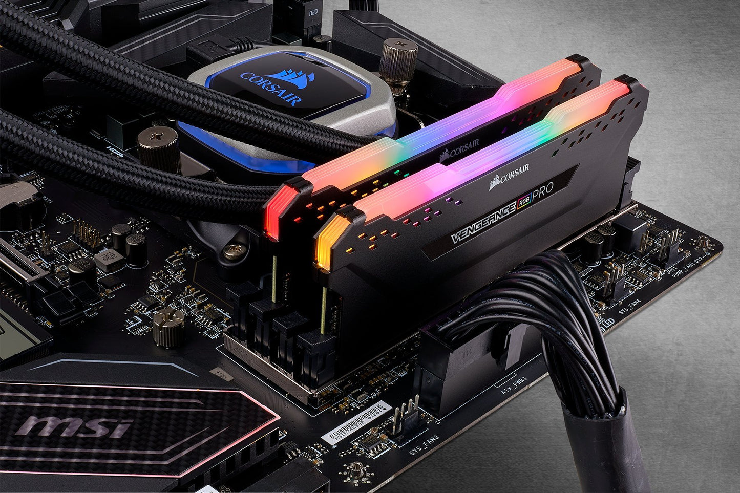 Corsair Vengeance RGB Pro 32GB (2x16GB) DDR4 3000 (PC4-24000) C15 Desktop Memory Black (CMW32GX4M2C3000C15)