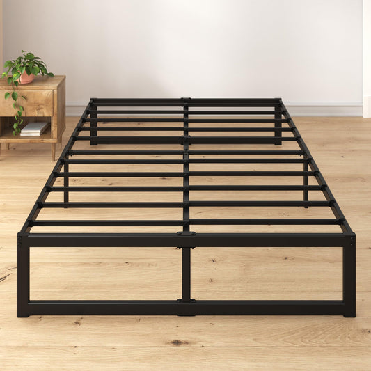 Zinus Full Bed Frame - ABEL 14 inch Metal Bed Frame with Steel Slat Support, No Box Spring Needed, Easy Assembly - Minimalist Platform Bed in a Box with Underbed Storage Space, 5 Year Wrranty, Full Contemporary New Small Box