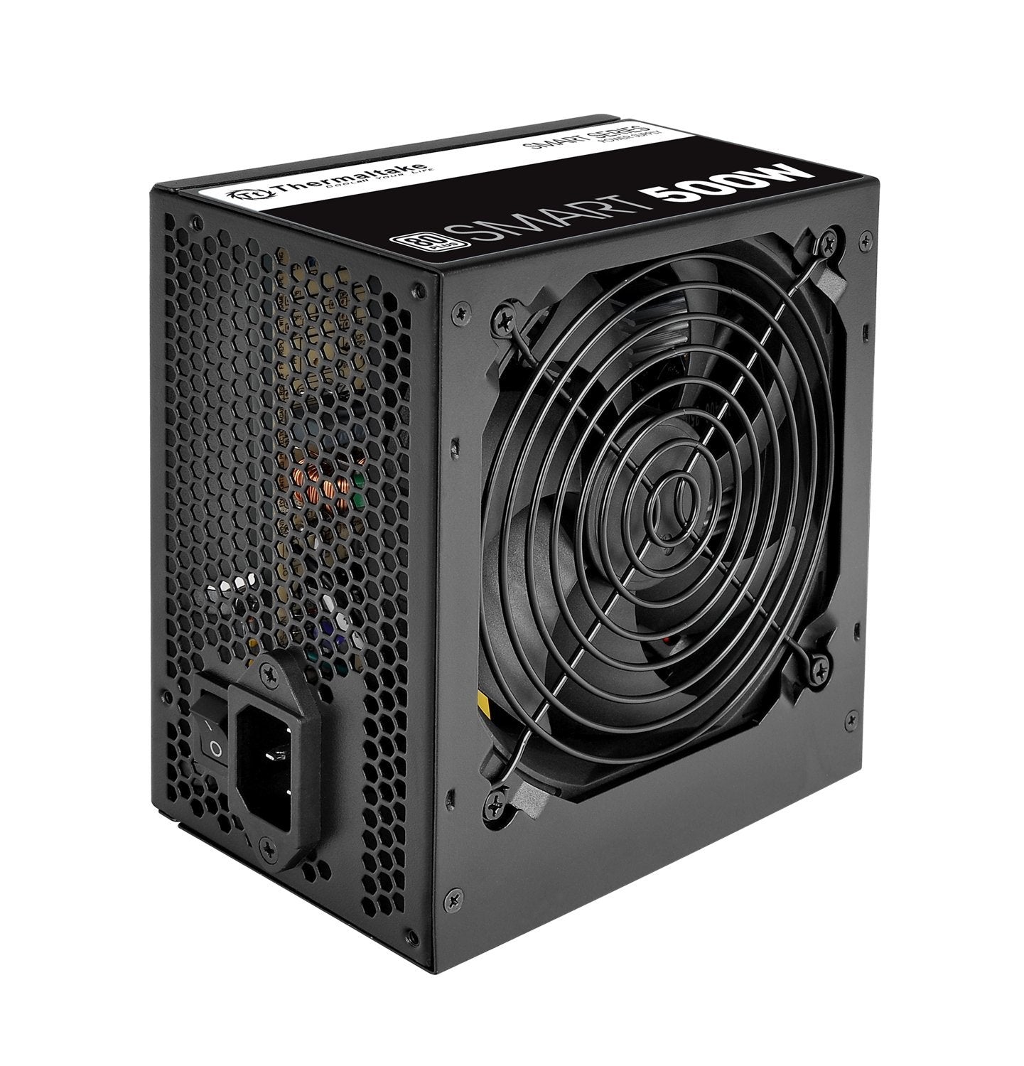 Thermaltake Smart 500W PSU + Thermaltake Versa H17 Black Micro-ATX Case Bundle 80+ White Power + Computer Case