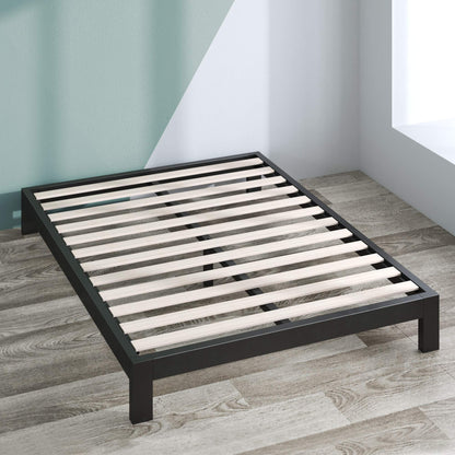 Zinus Full Bed Frame - Arnav 10 inch Metal Bed Frame with Wood Slat Support, No Box Spring Needed, Easy Assembly - Minimalist Platform Bed Frame with Underbed Storage Space, Full Size Modern