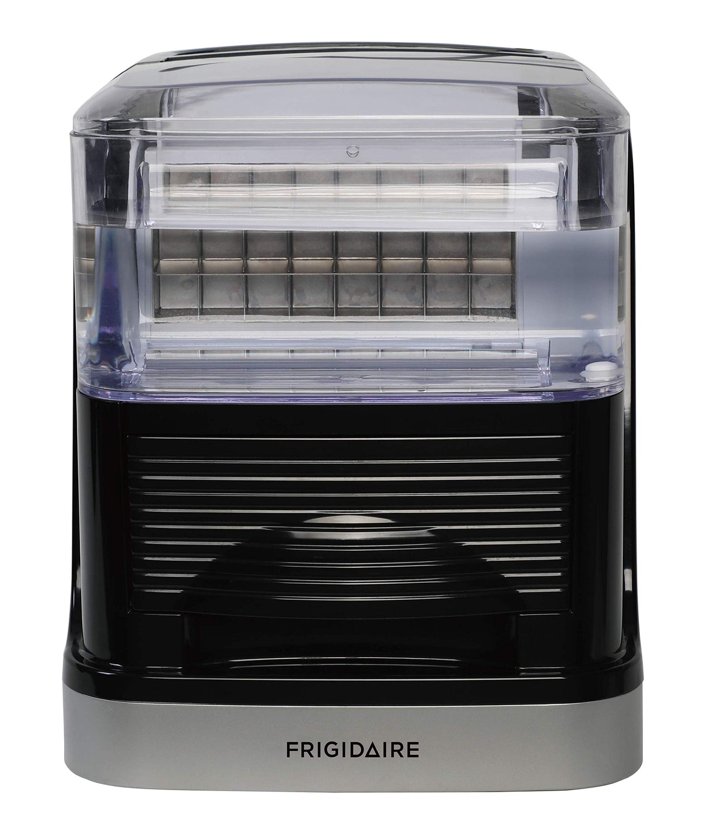 Frigidaire EFIC229-VCM FRIGIDAIRE-33LBS per day Square Clear Cube COMPACT ICE MAKER-Viewing Window-Silver, Standard