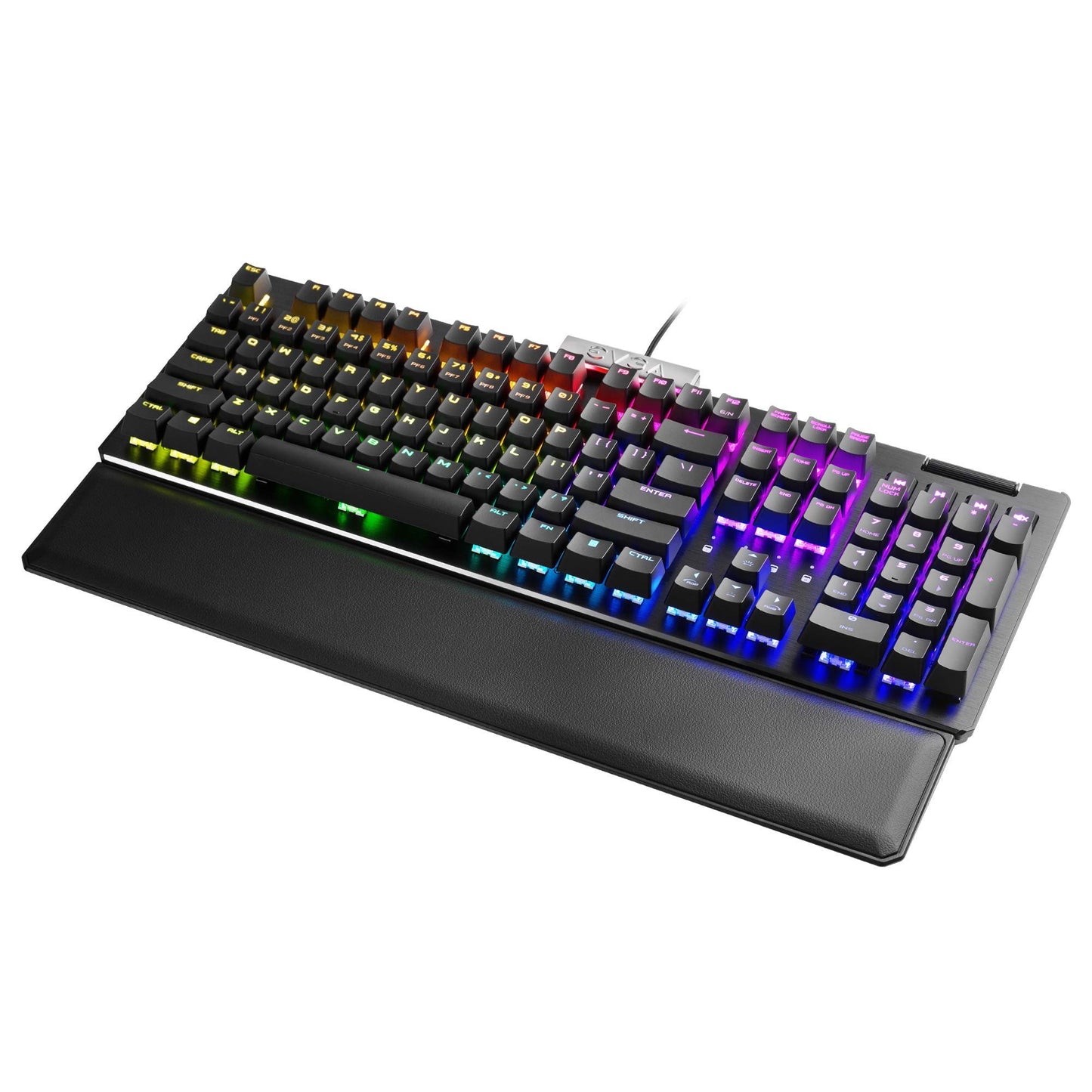 EVGA Z15 RGB USB Gaming Keyboard, RGB Backlit LED, Hotswappable Mechanical Kaihl Speed Bronze Switches (Clicky), 822-W1-15US-KR Clicky