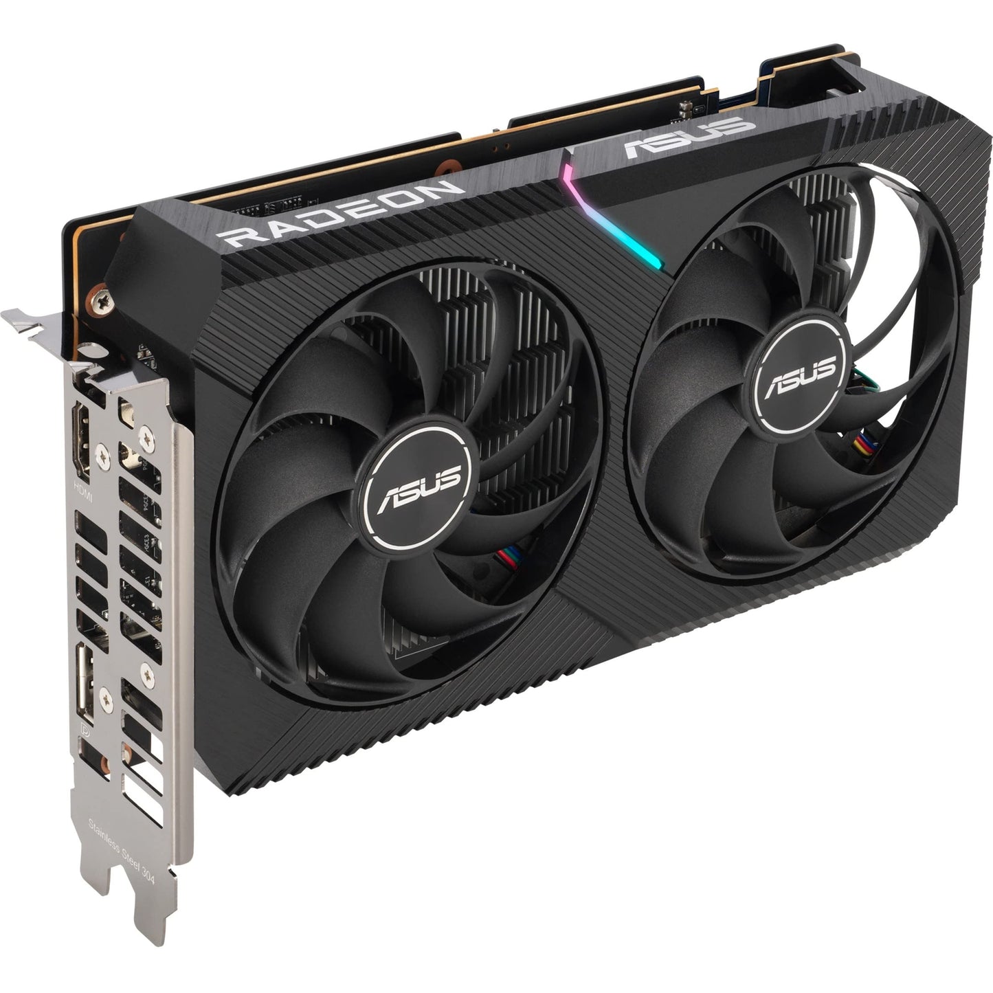 ASUS Dual AMD Radeon RX 6400 4GB GDDR6 Gaming Graphics Card (AMD RDNA 2, PCIe 4.0, 4GB GDDR6 Memory, HDMI 2.1, DisplayPort 1.4a, Axial-tech Fan Design, 0dB Technology) Dual Fans RX6400|4G