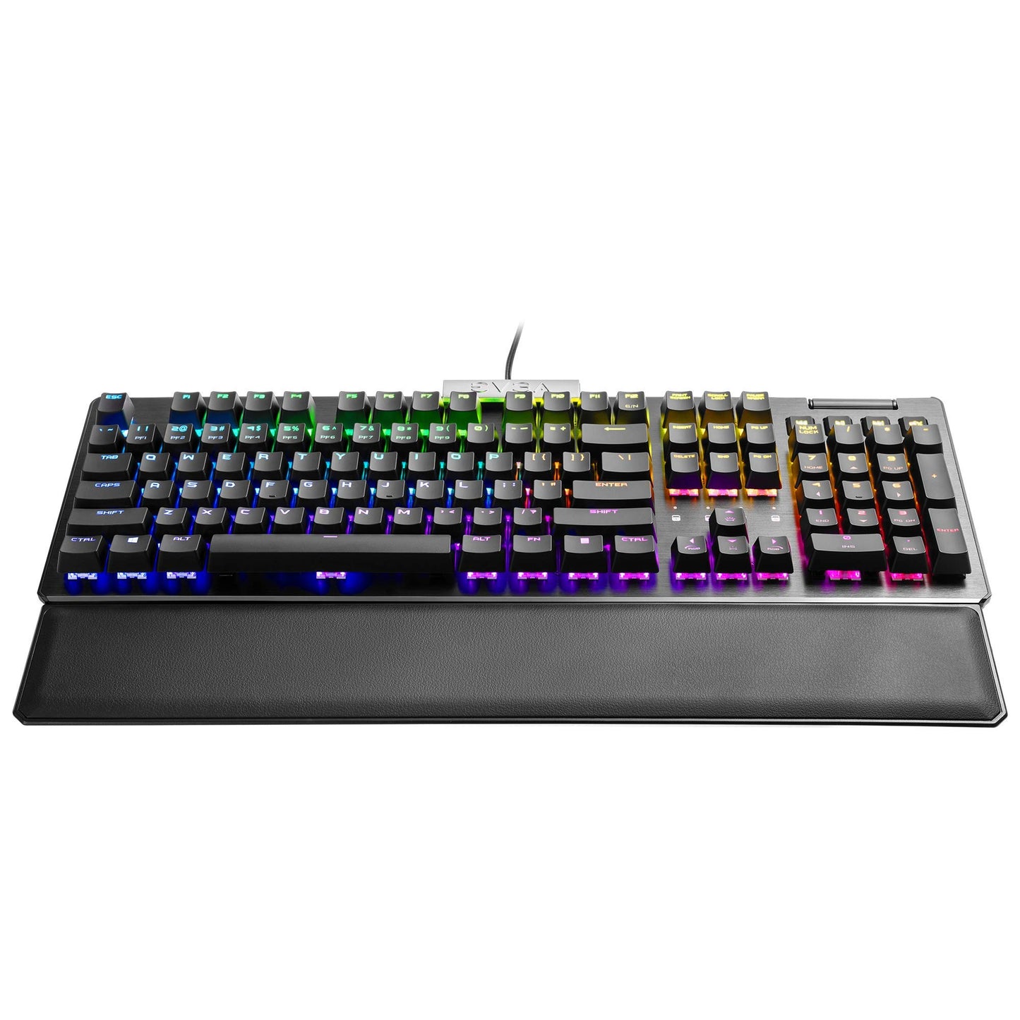 EVGA Z15 RGB USB Gaming Keyboard, RGB Backlit LED, Hotswappable Mechanical Kaihl Speed Bronze Switches (Clicky), 822-W1-15US-KR Clicky