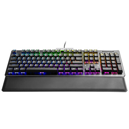 EVGA Z15 RGB USB Gaming Keyboard, RGB Backlit LED, Hotswappable Mechanical Kaihl Speed Bronze Switches (Clicky), 822-W1-15US-KR Clicky