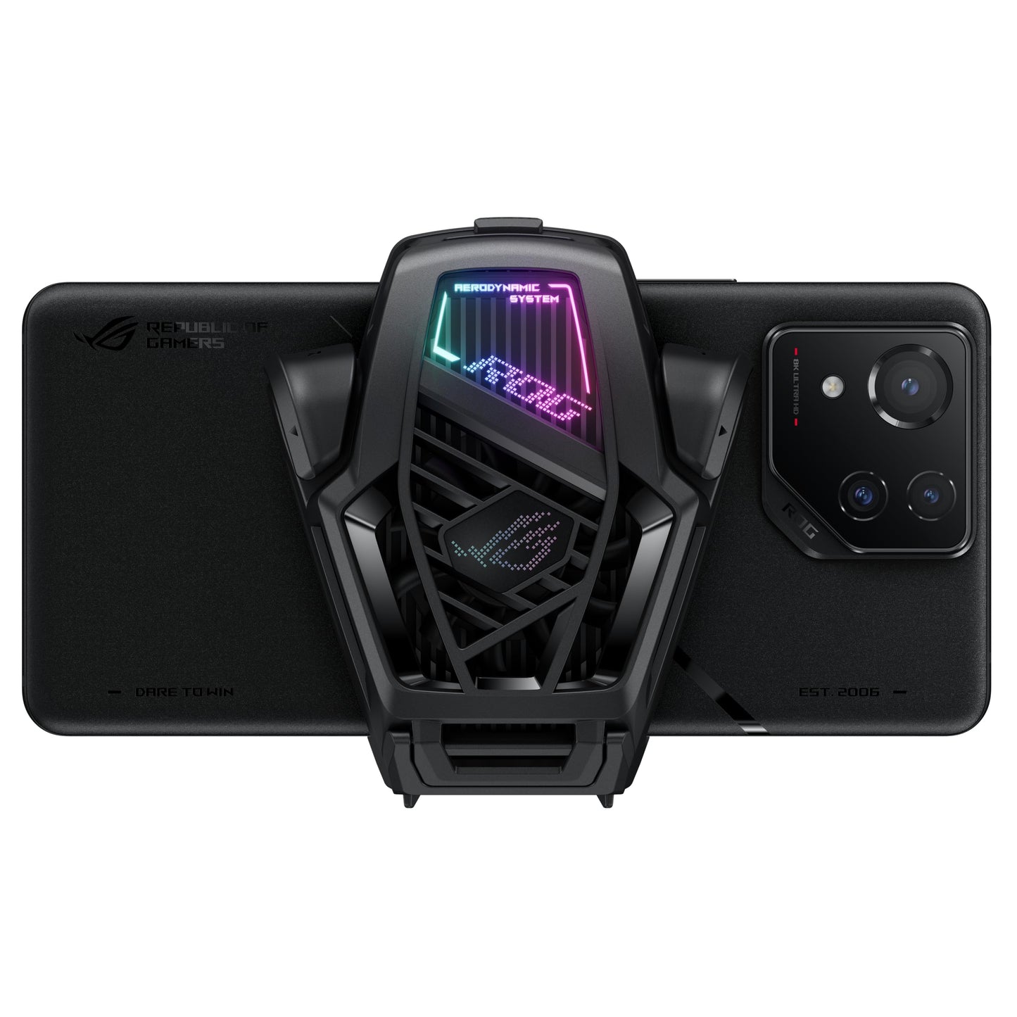 ASUS ROG AeroActive Cooler X Fan, Built-in Tripod, 2 Physical Buttons, 3.5mm Jack Headphone Port, USB Type-C Port