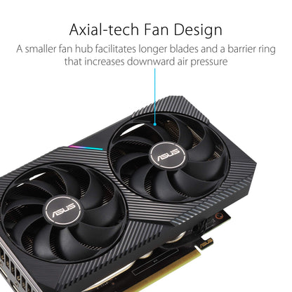 ASUS Dual GeForce RTX™ 3060 OC Edition 8GB GDDR6 (PCIe 4.0, 8GB GDDR6, HDMI 2.1, DisplayPort 1.4a)