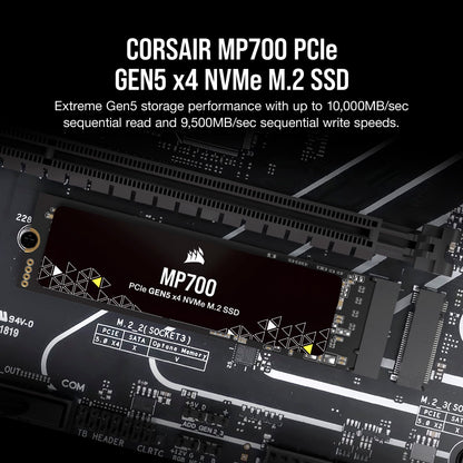 CORSAIR MP700 - SSD - 1 TB - PCI Express 5.0 x4 (NVMe) 1TB