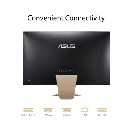 ASUS AiO All-in-One Desktop PC, 23.8” FHD Anti-Glare Display, AMD Ryzen 3 3250U Processor, 8GB DDR4 RAM, 256GB PCIe SSD, Windows 10 Home, Kensington Lock, V241DA-AB301 Ryzen 3 | 256GB PCIe SSD