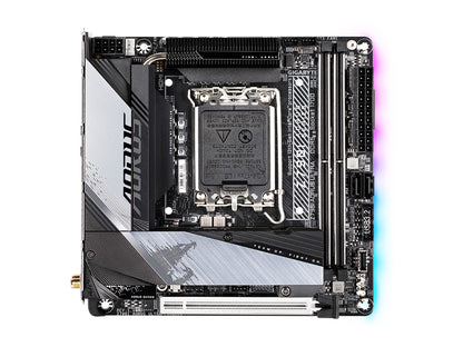 GIGABYTE Z790I AORUS Ultra (LGA 1700/ Intel/ Z790/ Mini-ITX/ DDR5/ Dual M.2/ PCIe 5.0/ USB 3.2 Gen2X2 Type-C/Intel Killer Wi-Fi 6E/ Intel 2.5GbE LAN/Q-Flash Plus/Motherboard)