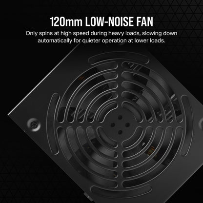 CORSAIR CX750 80 Plus Bronze Non Modular Low-Noise ATX 750 Watt Power Supply - NA - Black 750 Watts