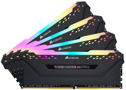 Corsair CMW32GX4M4C3200C14 Vengeance RGB Pro 32GB (4x8GB) DDR4 3200 (PC4-25600) C14 Desktop Memory Black